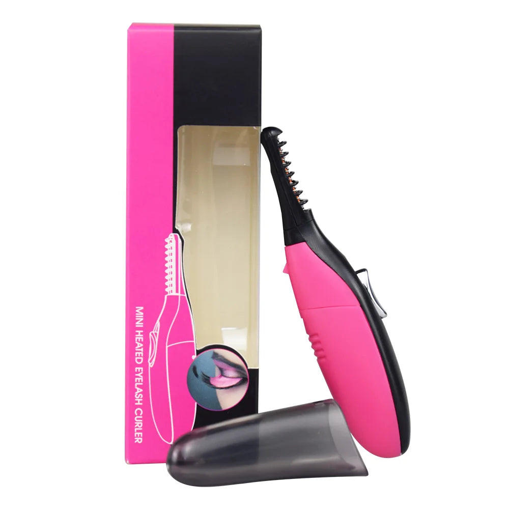 New Women Makeup Electric Heated Eyelash Curler Long Lasting Eye Lash Perm Heated Eyelashes Clip Automatic Tool - Artigo Importado