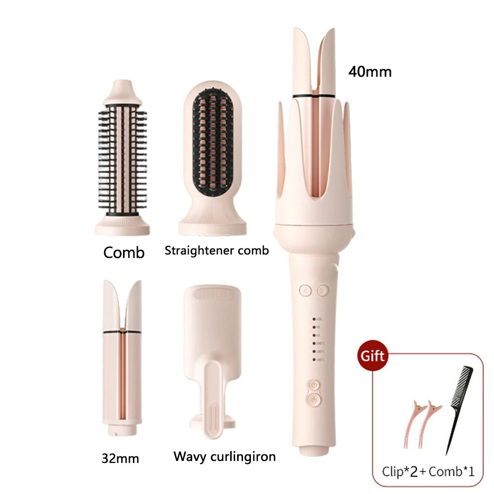 Automatic Hair Curler 32mm Auto Rotating Ceramic Hair Roller Professional Curling Iron Stick 40mm Curling Wand Hair Waver gift - Artigo Importado