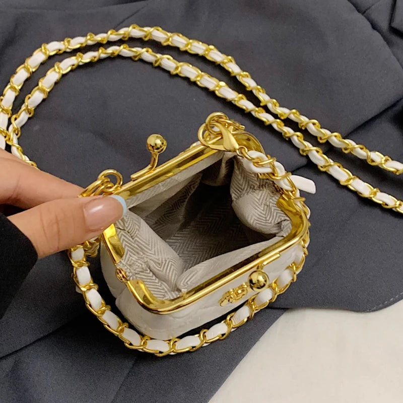 Super Mini Crossbody Bags For Women Designer Bag Luxury Chain Shoulder Coin Mini Purse Cute Clip Lipstick Bag Lady Cute Hobo Bag - Artigo Importado