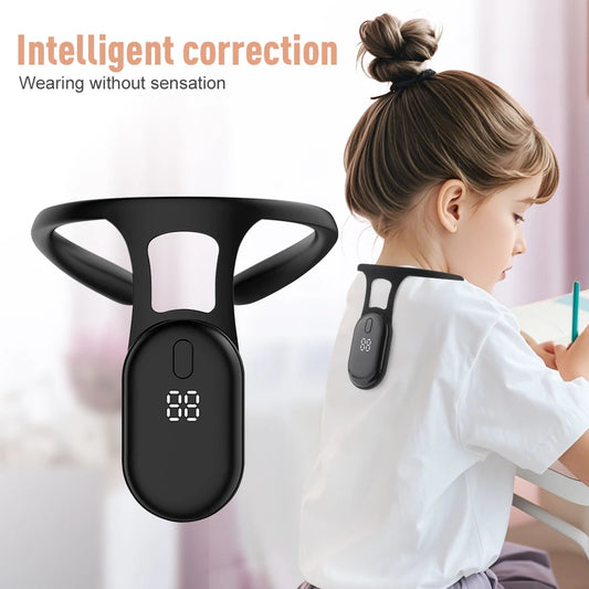 Back Posture Corrector Posture Correction Improve Hunchback Back and Shoulder Relax Time Vibration Reminder for Adults & Kids - Artigo Importado