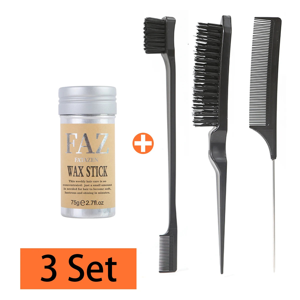 75g/1pcs Hair Styling Wax Stick,Refreshing Non-Greasy，Suitable For Controlling Frizzy And Unruly Edges Of Natural Or Wig Hair - Artigo Importado