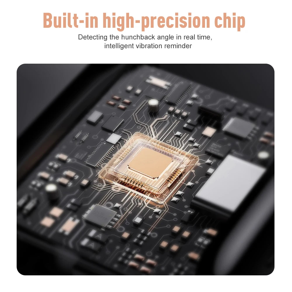 Back Posture Corrector Posture Correction Improve Hunchback Back and Shoulder Relax Time Vibration Reminder for Adults & Kids - Artigo Importado