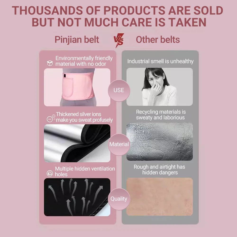 Waist Trainer Slimming Belt Men Gym Fitness Cincher Belly Control Corset Sweat Fat Burning Women Body Shaper Weight Loss - Artigo Importado