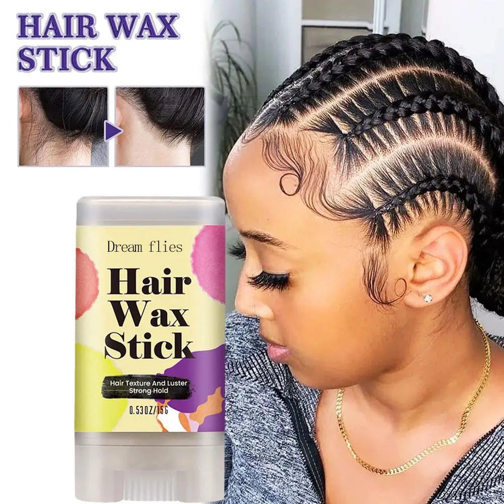 15g Portable Hair Wax Stick Hair Styling Wax Stick Hair Molding Stick Non-greasy Hair Wax For Edge Curly Hair Frizz Hair - Artigo Importado