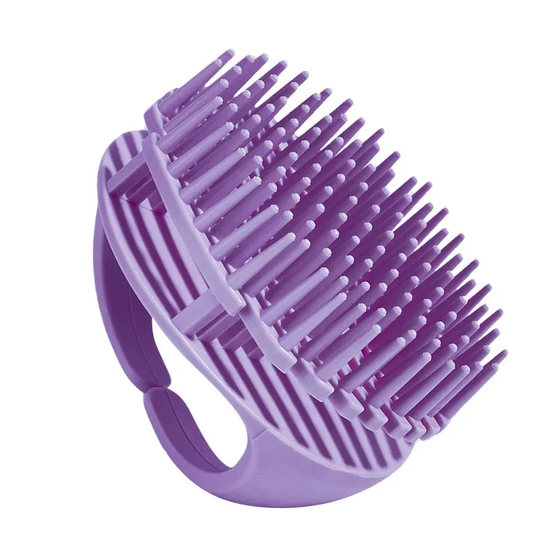 Silicone Shampoo Scalp Hair Massager Head Body Scalp Massage Brush Hair Washing Brush Scalp Exfoliator Brush Head Scrubber Tools - Artigo Importado