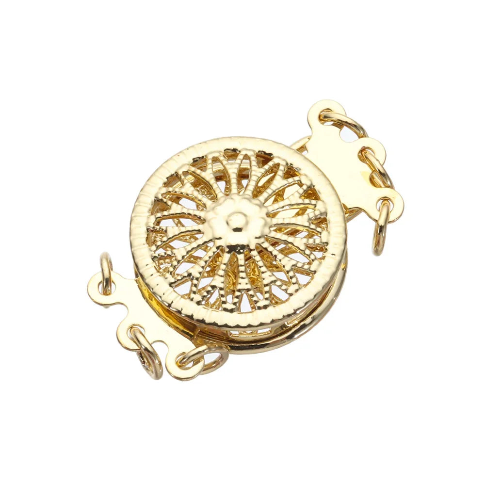 Layered Necklace Clasps Necklace Layering Clasp Multiple Bracelet Lock Connectors with Lobster Ring Clasps Jewelry DIY Findings - Artigo Importado