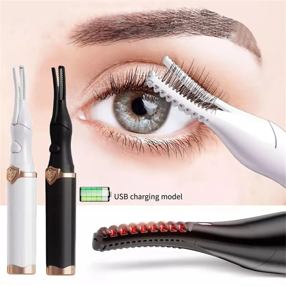Heated Eyelash Curler for Women Mini USB Rechargeable Finalize Eyelash Tool for Makeup Natural Curling Eye Lashes 2025New - Artigo Importado