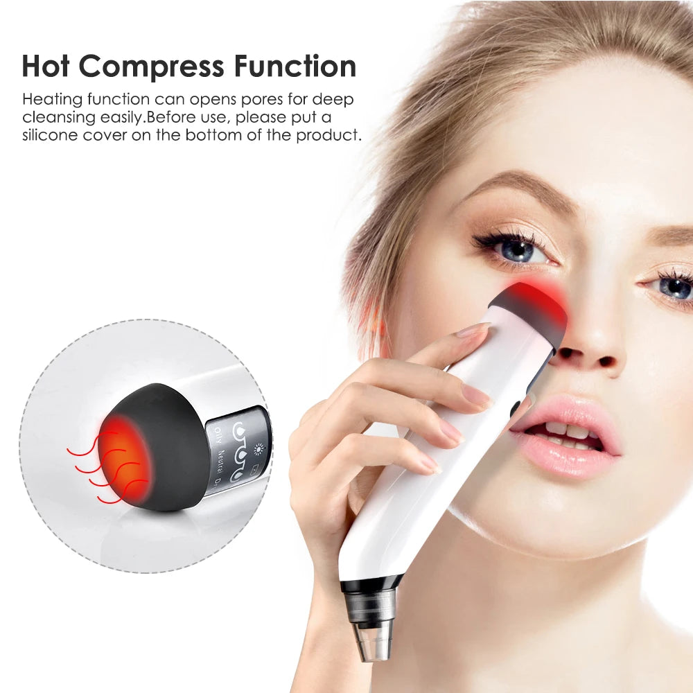 Blackhead Remover Electric Facial Cleansing Pore Vacuum Cleaner Ance Remover Pimple Face Cleaner Skin Scrubber Black Head Vacuum - Artigo Importado