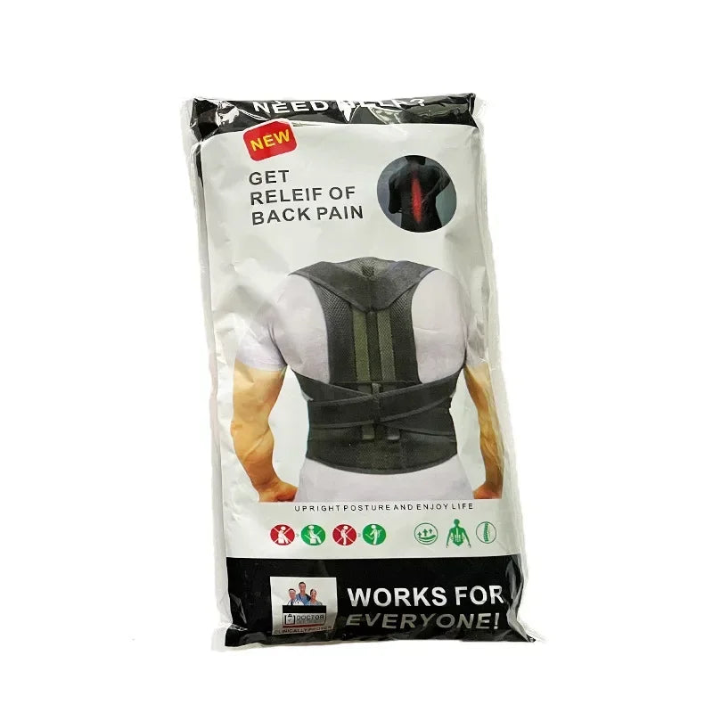 Posture Corrector For Men Women Hunching Back Support Health Care Shoulder Brace Straightener Belt Trainer Clavicle Spine Lumbar - Artigo Importado