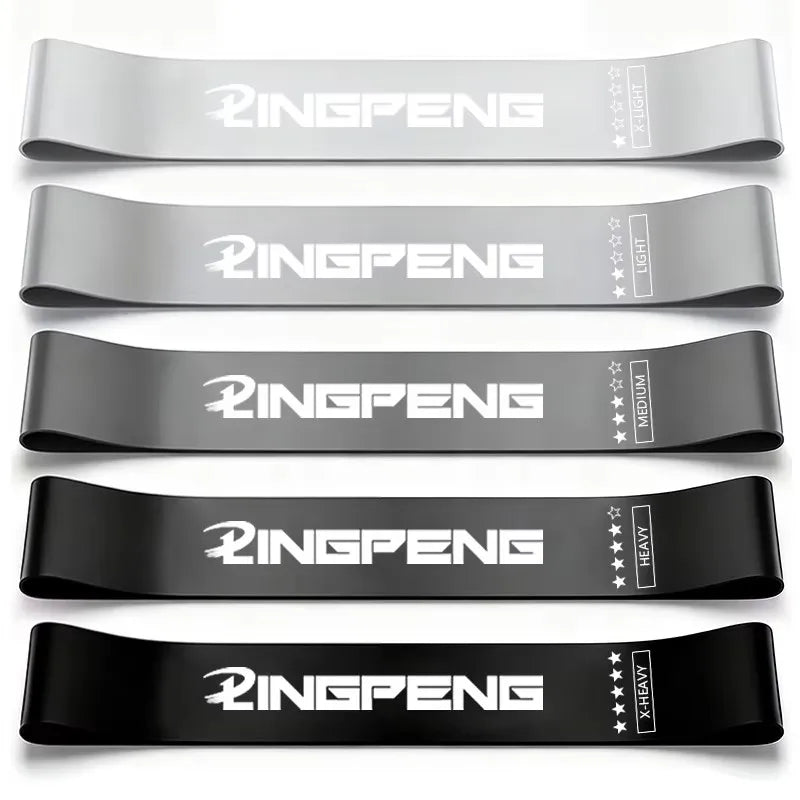 Resistance Loop Exercise Bands 5 Different Resistance Levels Elastic Band Suitable for arm Leg Stretching and Strength Training - Artigo Importado