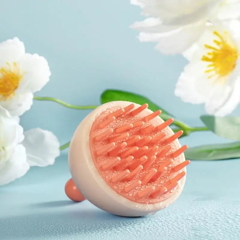 Silicone Shampoo Scalp Hair Massager Comb Bath Cleansing Exfoliator Brush Shampoo Massager Scalp Acupuncture Point Massage Brush - Artigo Importado