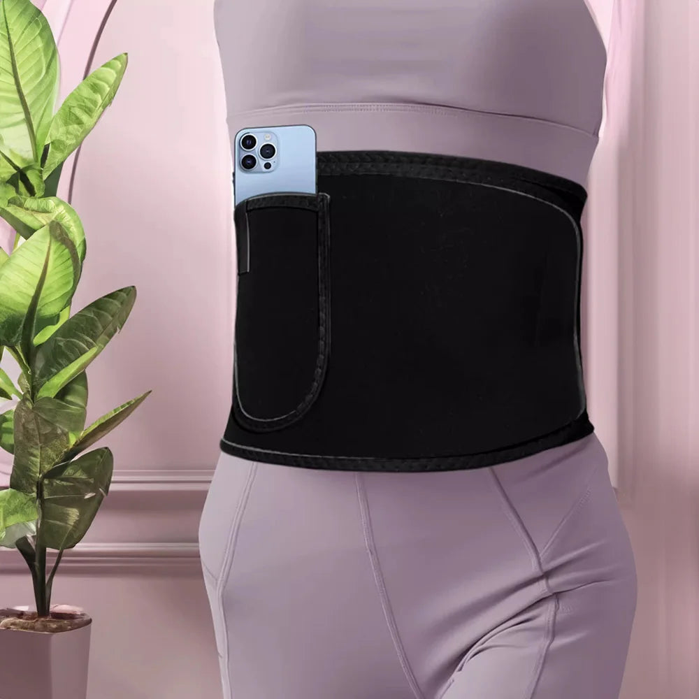 Waist Trainer Slimming Belt Men Gym Fitness Cincher Belly Control Corset Sweat Fat Burning Women Body Shaper Weight Loss - Artigo Importado