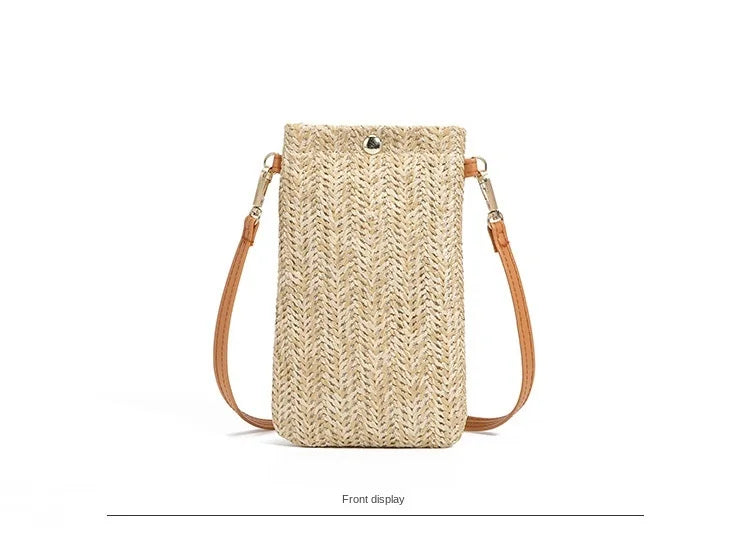 Crossbody Bags for Women Mini Mobile Phone Beach Bag Fashionable Purses and Handbags Luxury Designer Lipstick Bag Satchels - Artigo Importado