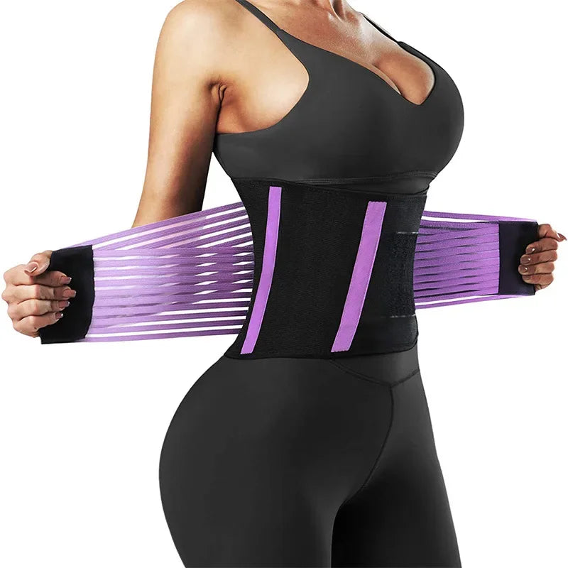 Women Personal Health Care Waist Trainer Belt Elastic Slimming Body Shaper Fitness Belt Sport Girdle Workout Shapewea for health - Artigo Importado