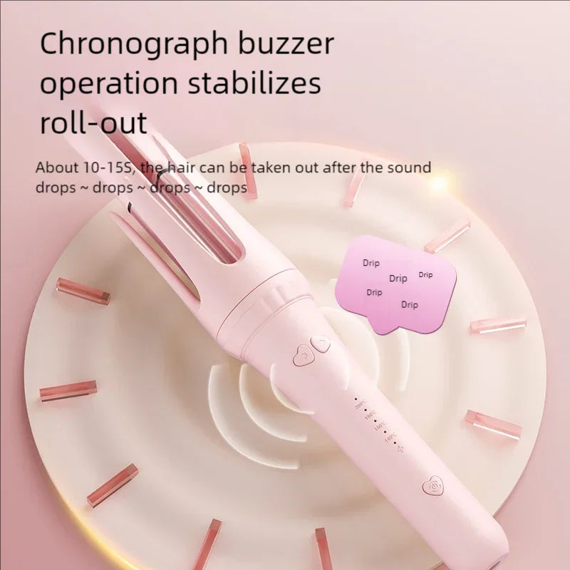 Automatic Hair Curling Iron 32mm Hair Curler Ceramic  Rotating Professional Hair Waver Curling Tool Hair curler for long hair - Artigo Importado