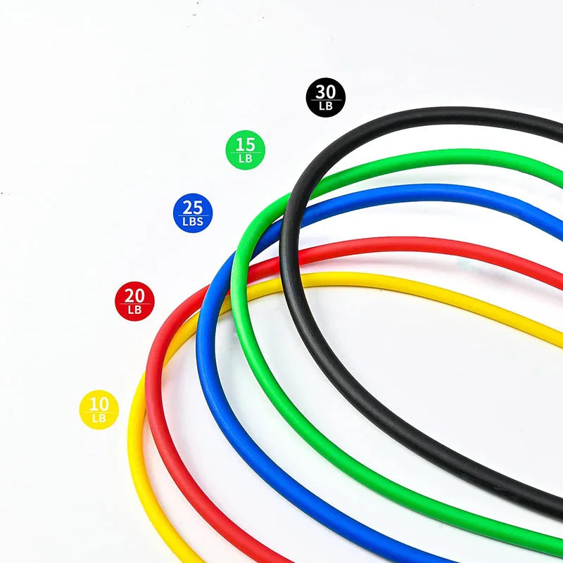 Resistance Bands Set Bodybuilding Home Gym Equipment Professional Weight Training Fitness Elastic Rubber Bands Workout Expander - Artigo Importado