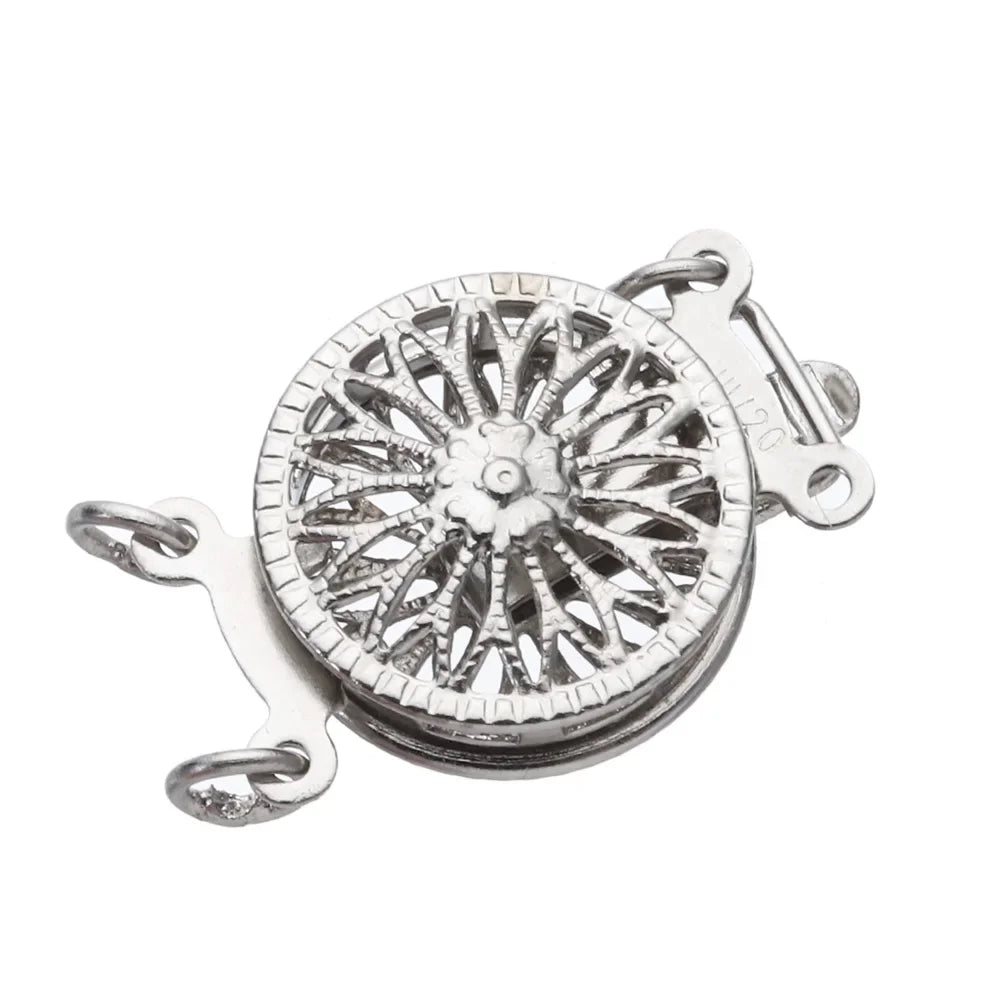 Layered Necklace Clasps Necklace Layering Clasp Multiple Bracelet Lock Connectors with Lobster Ring Clasps Jewelry DIY Findings - Artigo Importado