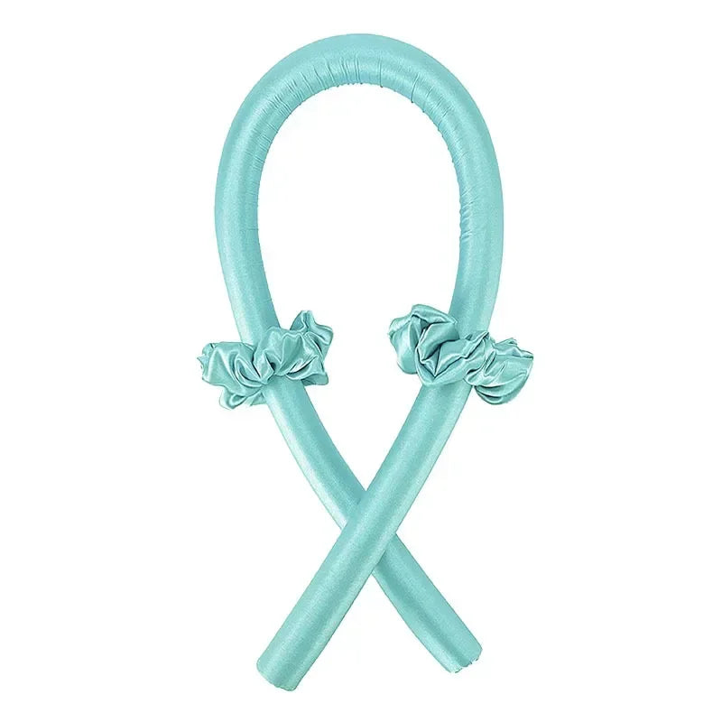 Heatless Curling Rod Headband No Heat Silk Curls Ribbon Hair Rollers Sleeping Soft Headband Lazy Hair Curlers Hair Styling Tools - Artigo Importado