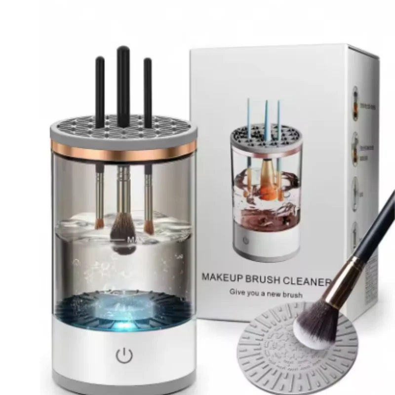 Smart Electric Makeup Brush Cleaner Powered by USB for Thorough Cleaning Simple to Use Washes And Dries Cosmetic Brushes - Artigo Importado