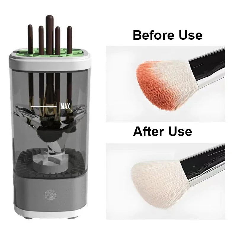 3-in-1 Electric Makeup Brush Cleaner - Automatic Washing & Drying, Type-C Charging, Fast & Deep Cleaning for Cosmetic Brushes - Artigo Importado