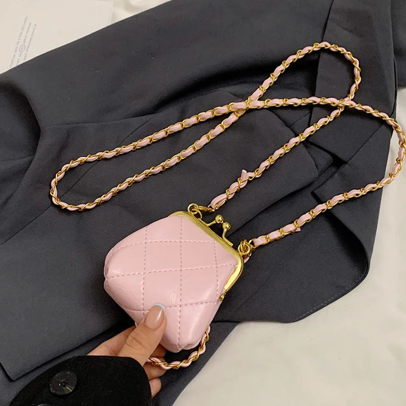 Super Mini Crossbody Bags For Women Designer Bag Luxury Chain Shoulder Coin Mini Purse Cute Clip Lipstick Bag Lady Cute Hobo Bag - Artigo Importado