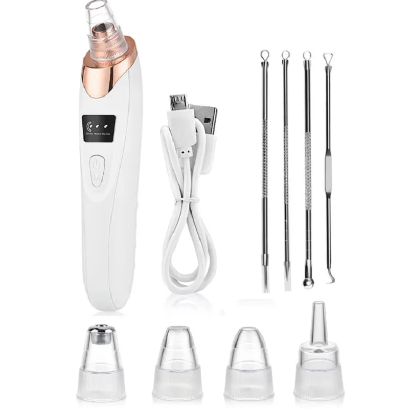 3 Suction Mode Blackhead Remover Face Cleansing Beauty Machine Dead Skin Remover Face Vacuum Blackhead Removal Skin Care Tool - Artigo Importado