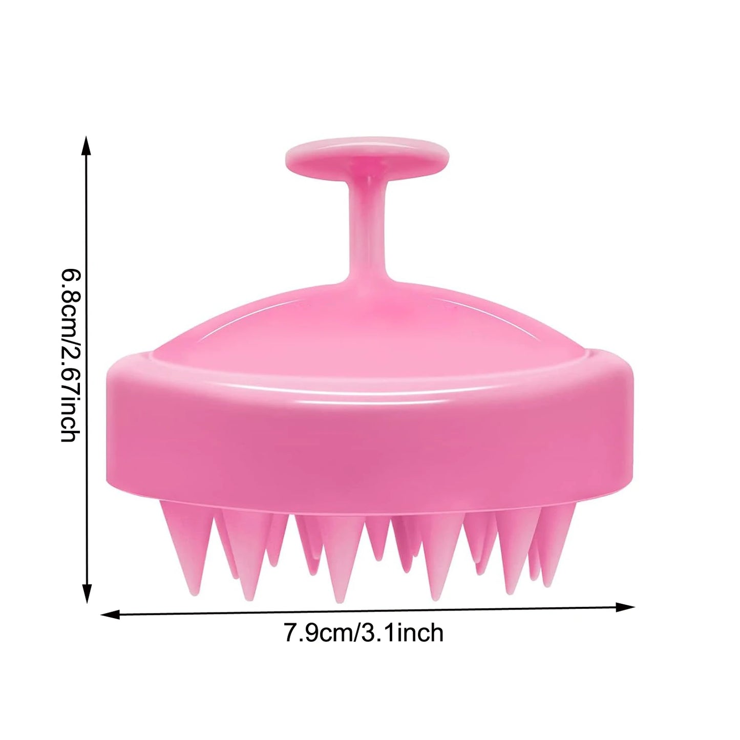 Scalp Massager Hair Growth, Soft Silicone Scalp Scrubber Shampoo Brush for Exfoliation, Dandruff Removal Head Massage Brush - Artigo Importado