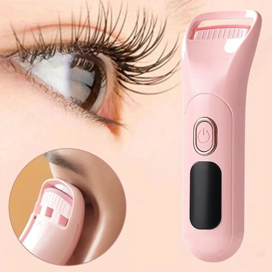 Heat Eyelash Curler Electric Eyelash Curler  Portable Curling Eyelash Eyelash Grafting Long Lasting Makeup Tools - Artigo Importado