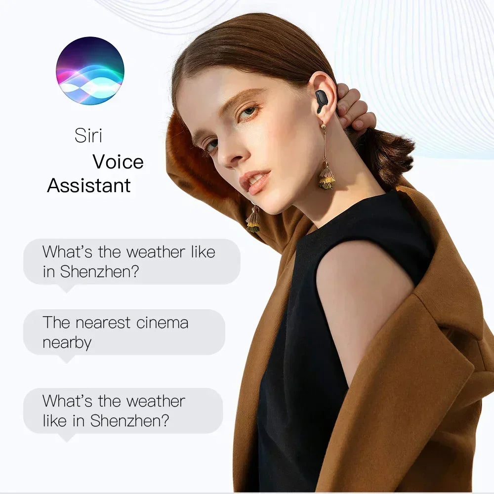 E6S Wireless Bluetooth Earphones TWS Bluetooth Headset Wireless Earbuds Noise Cancelling Earphones with Microphone Headphones - Artigo Importado