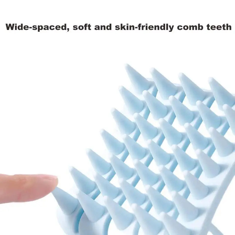 Scalp Massager Shampoo Brush Hair Washing Scalp Brush Soft Silicone Scalp Massager Hair Comb For Dandruff Removal Shampoo Brush - Artigo Importado