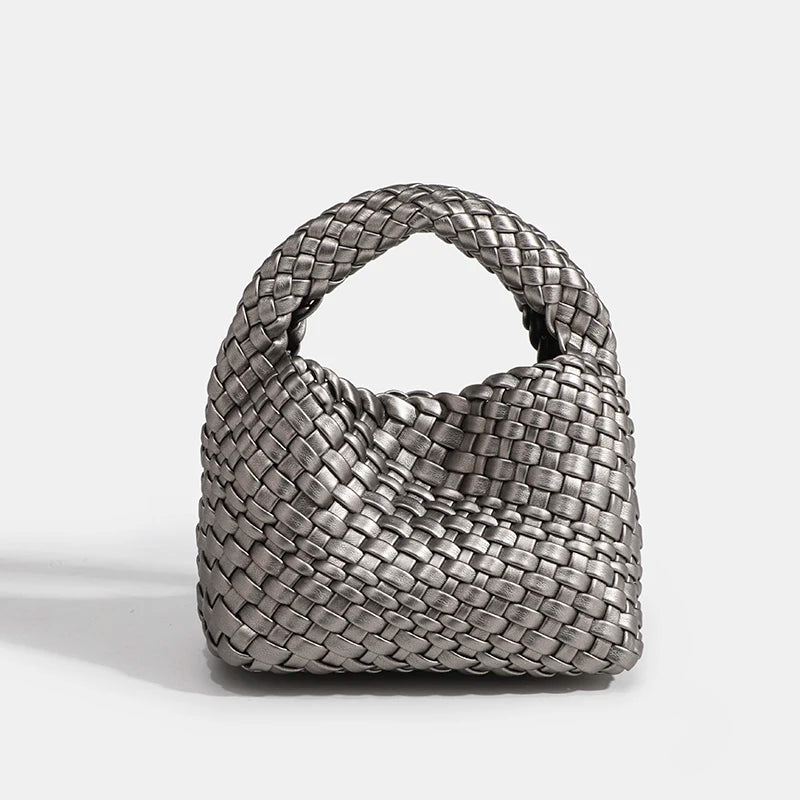 2025 Mini Women's crossbody Handbag Fashion Bag Hand-woven Crossbody Bags  Small Size For Women Woven Tote Bag - Artigo Importado