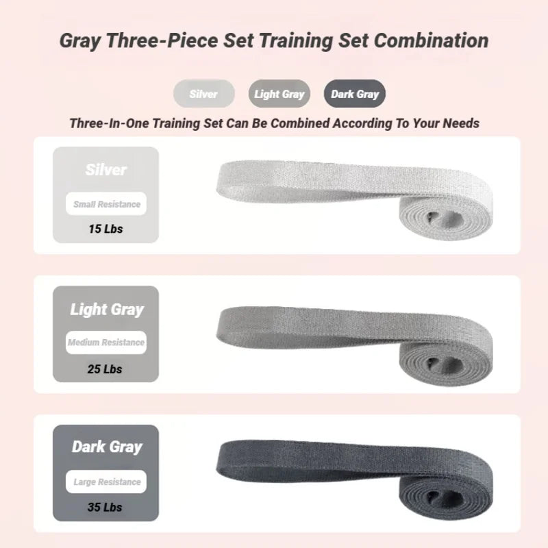 Resistance Bands Set for Working Out Non-Slip Exercise Booty Bands for Women Men Leg and Glutes with Hair Ties and Tape Measure - Artigo Importado