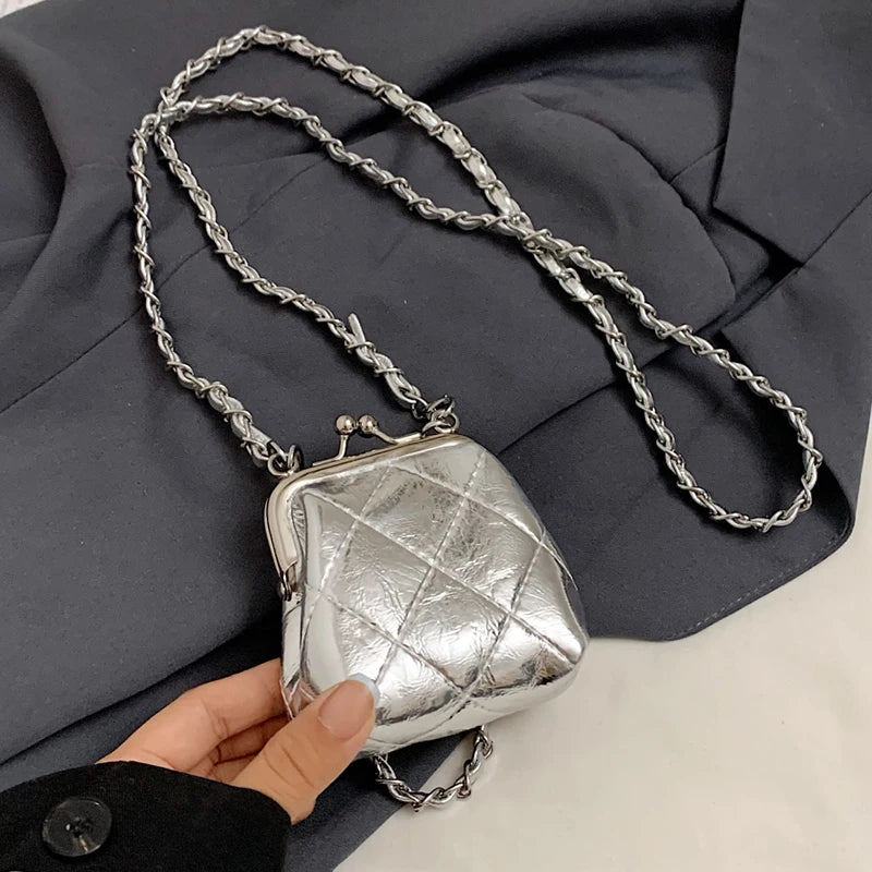 Super Mini Crossbody Bags For Women Designer Bag Luxury Chain Shoulder Coin Mini Purse Cute Clip Lipstick Bag Lady Cute Hobo Bag - Artigo Importado