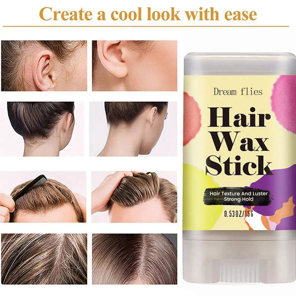 15g Portable Hair Wax Stick Hair Styling Wax Stick Hair Molding Stick Non-greasy Hair Wax For Edge Curly Hair Frizz Hair - Artigo Importado