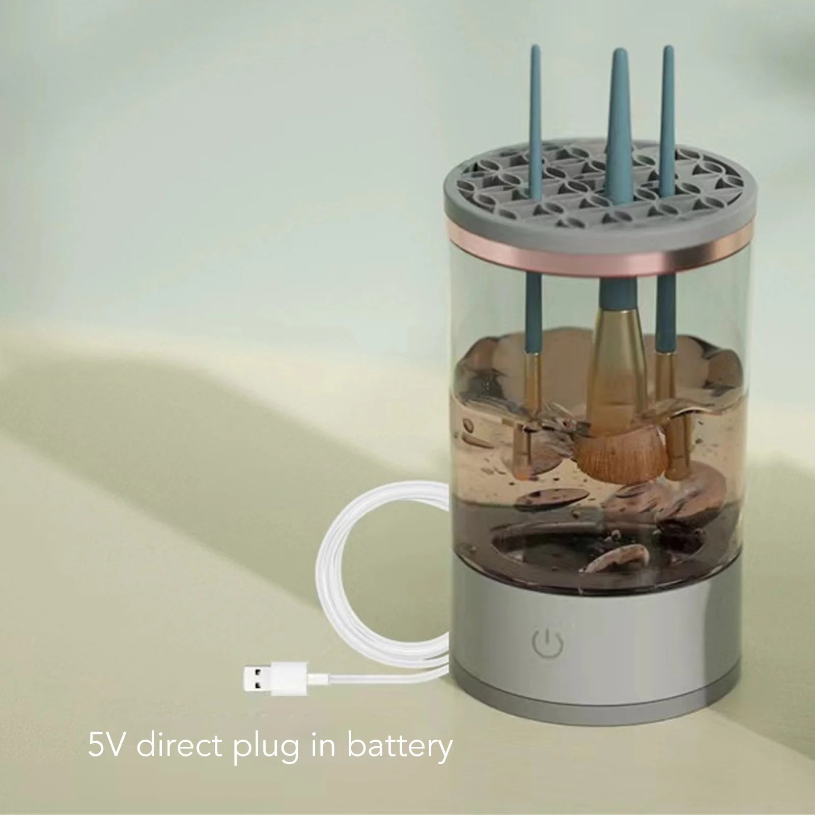 Electric Makeup Brush Cleaner Machine Automatic Brush Cleaner Machine Electric Cosmetic Automatic - Artigo Importado