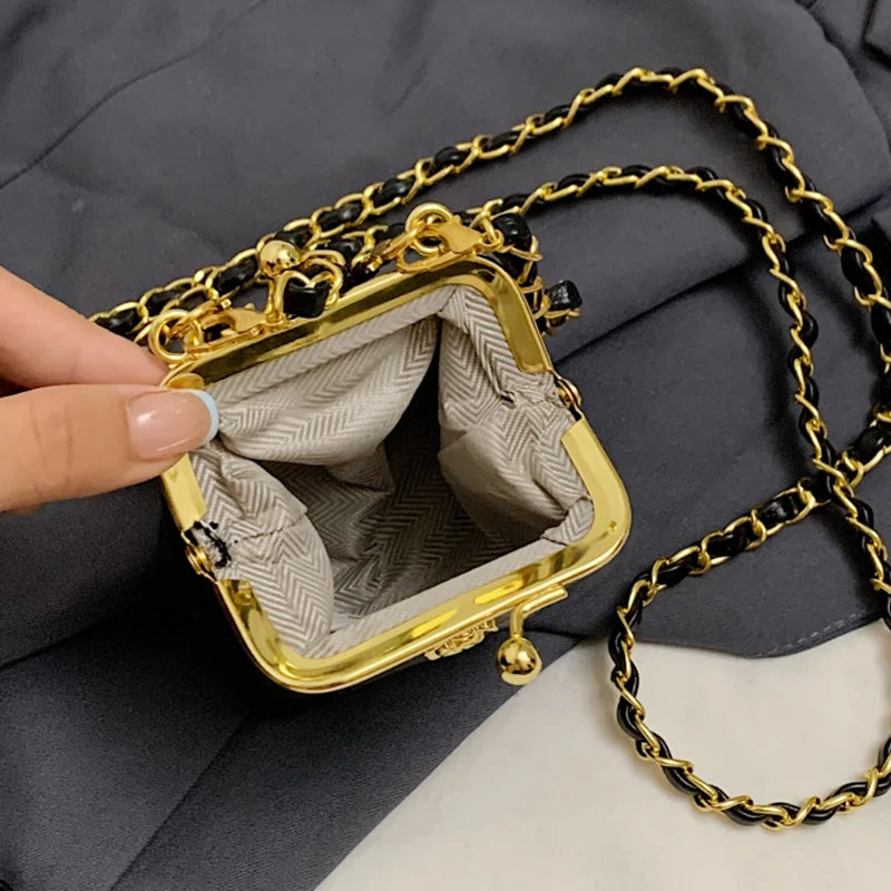 Super Mini Crossbody Bags For Women Designer Bag Luxury Chain Shoulder Coin Mini Purse Cute Clip Lipstick Bag Lady Cute Hobo Bag - Artigo Importado