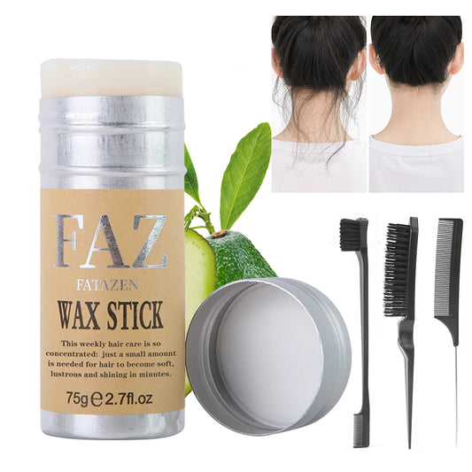 75g/1pcs Hair Styling Wax Stick,Refreshing Non-Greasy，Suitable For Controlling Frizzy And Unruly Edges Of Natural Or Wig Hair - Artigo Importado