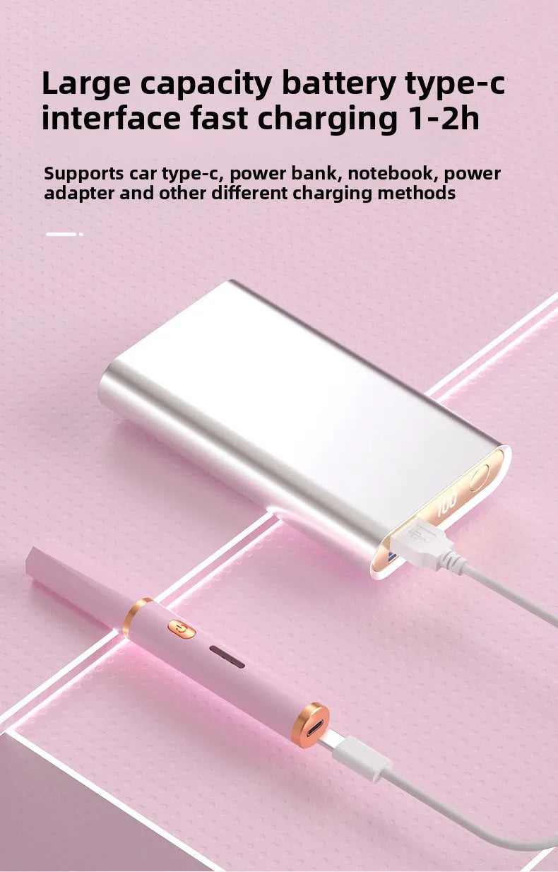 Portable Heated Electric Women Stereotypes Eyelash Curler USB Rechargeable Long Lasting Eyelash Curler Quick Heated Beauty Tools - Artigo Importado