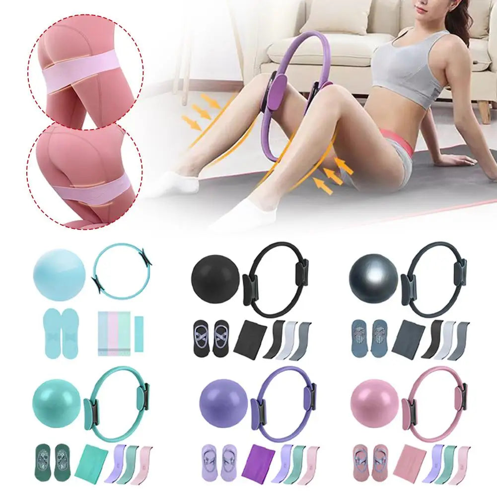 Yoga Fitness Ring Pilates Ring Women Girl Exercise Home Resistance Elasticity Yoga Gym Workout Pilates Circle Yoga Circle ﻿ - Artigo Importado