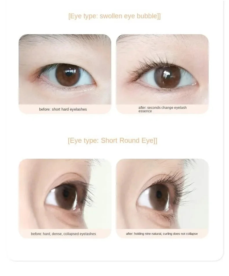 Dual-Type Eyelash Curler with Comb – Wide & Partial Clip Options, Waterproof, Long-Lasting, Natural Curl, Unisex Certified - Artigo Importado