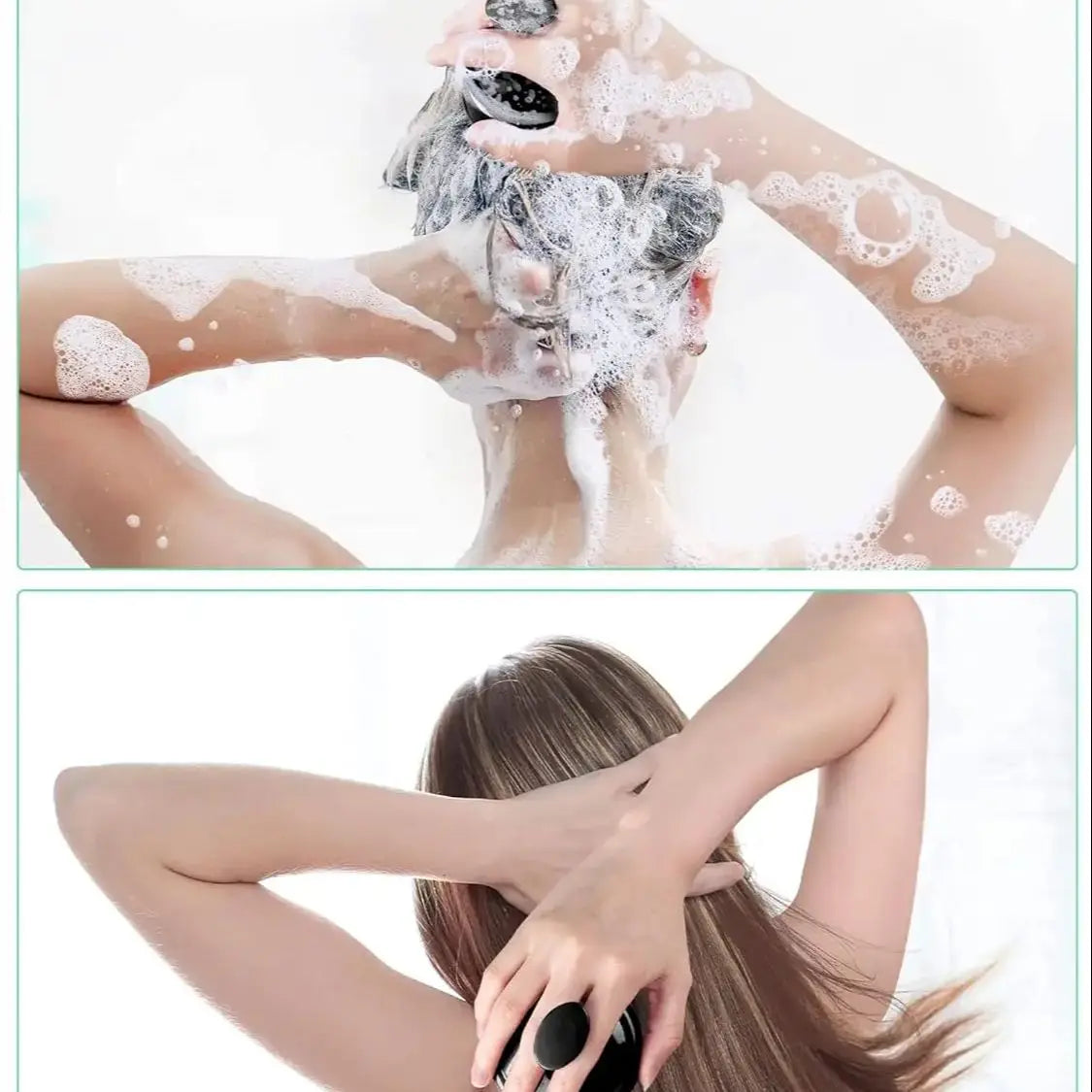 Scalp Massager Hair Growth, Soft Silicone Scalp Scrubber Shampoo Brush for Exfoliation, Dandruff Removal Head Massage Brush - Artigo Importado