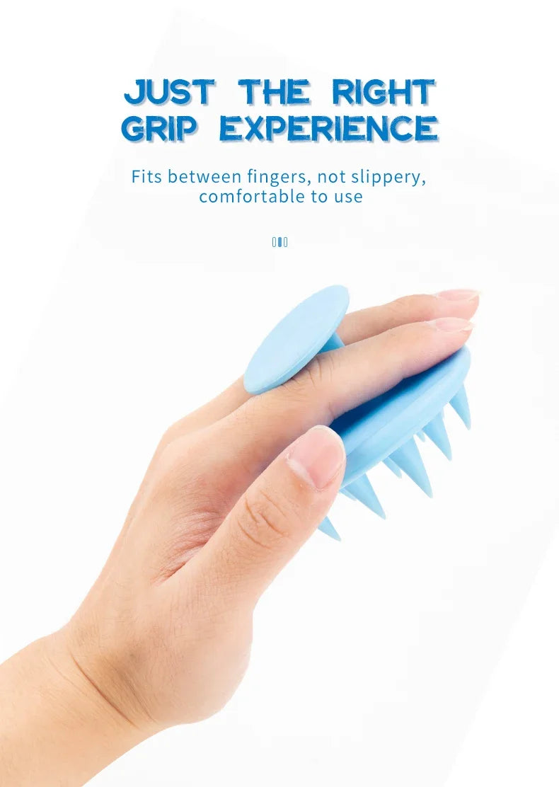 1pcs Hair Brush Scalp Massager for Hair Growth Mold-Free Silicone Scalp Massager Shampoo Brush Scalp Scrubber Exfoliator Tools - Artigo Importado