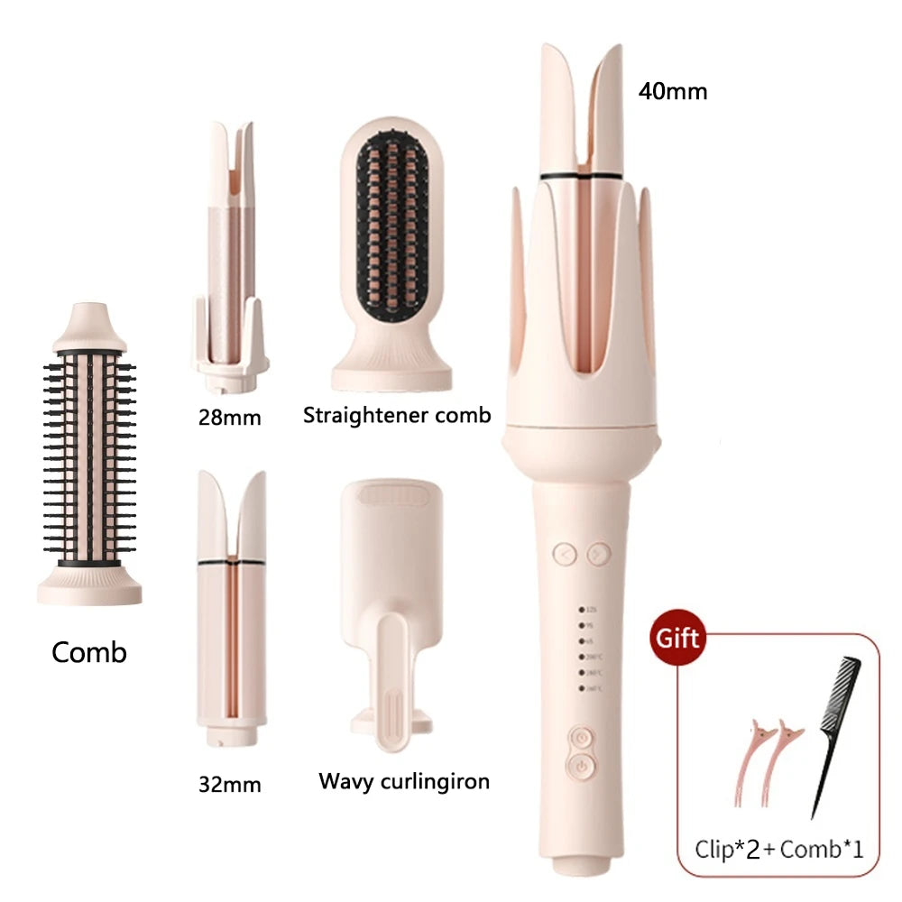 Automatic Hair Curler 32mm Auto Rotating Ceramic Hair Roller Professional Curling Iron Stick 40mm Curling Wand Hair Waver gift - Artigo Importado