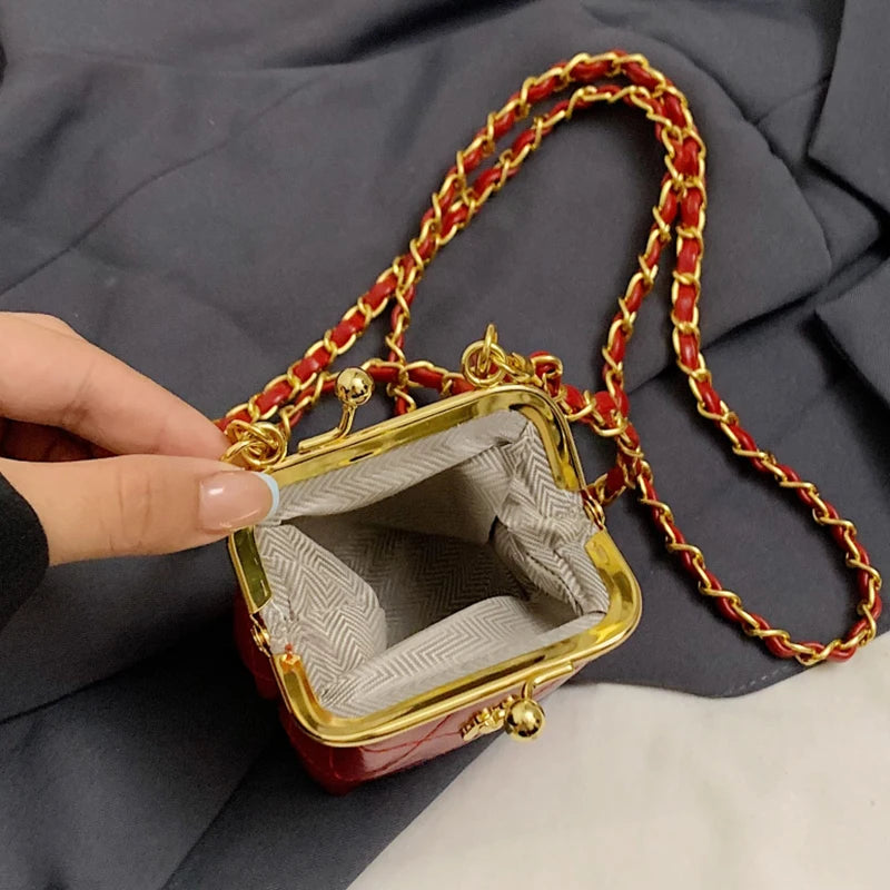 Super Mini Crossbody Bags For Women Designer Bag Luxury Chain Shoulder Coin Mini Purse Cute Clip Lipstick Bag Lady Cute Hobo Bag - Artigo Importado