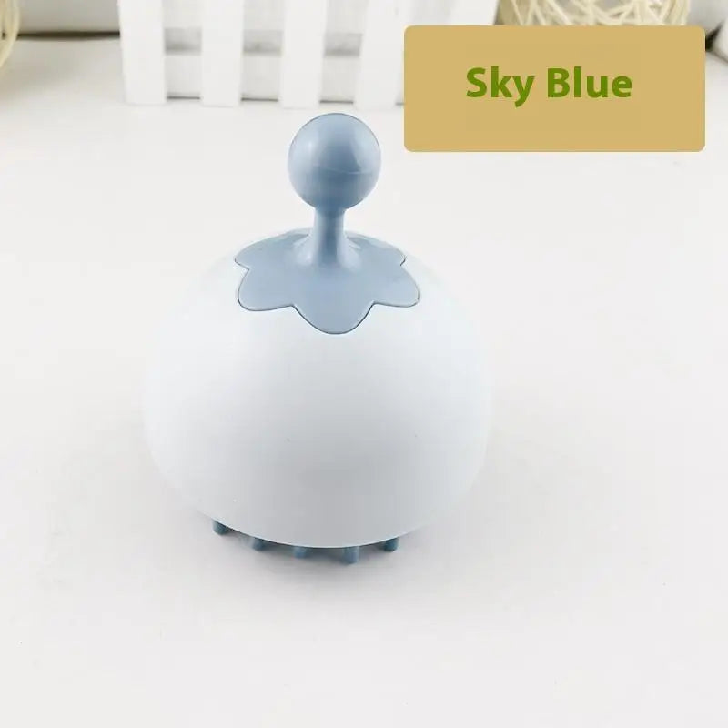 Silicone Shampoo Scalp Hair Massager Comb Bath Cleansing Exfoliator Brush Shampoo Massager Scalp Acupuncture Point Massage Brush - Artigo Importado