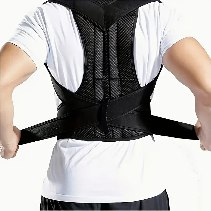 Posture Corrector For Men Women Hunching Back Support Health Care Shoulder Brace Straightener Belt Trainer Clavicle Spine Lumbar - Artigo Importado