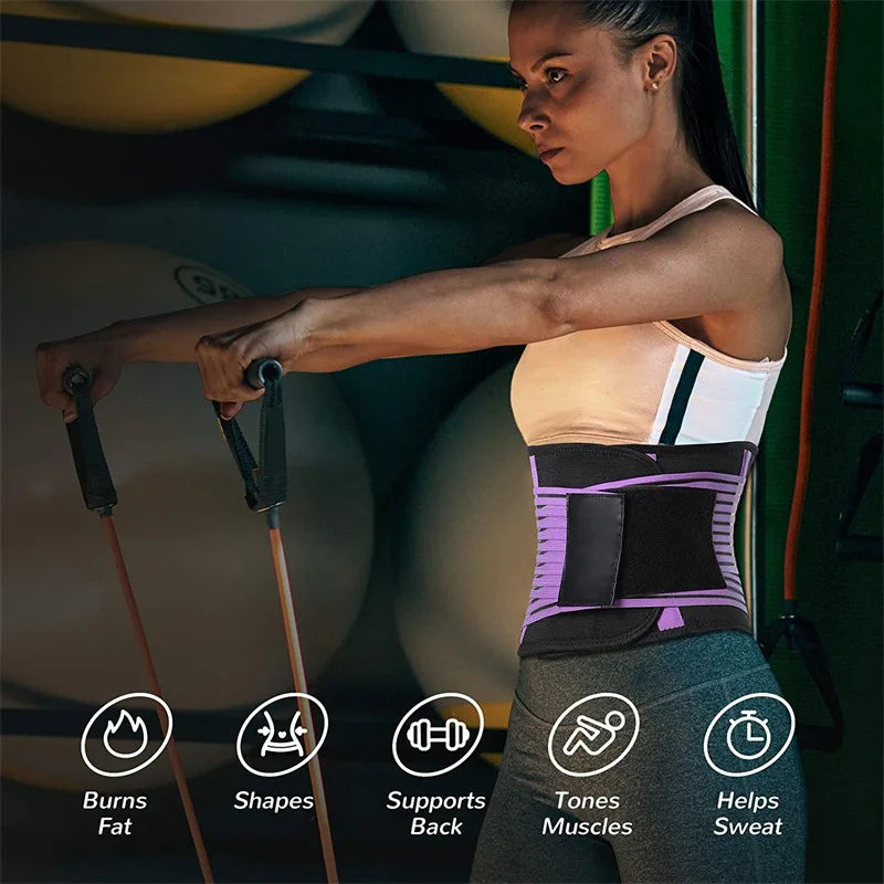 Women Personal Health Care Waist Trainer Belt Elastic Slimming Body Shaper Fitness Belt Sport Girdle Workout Shapewea for health - Artigo Importado