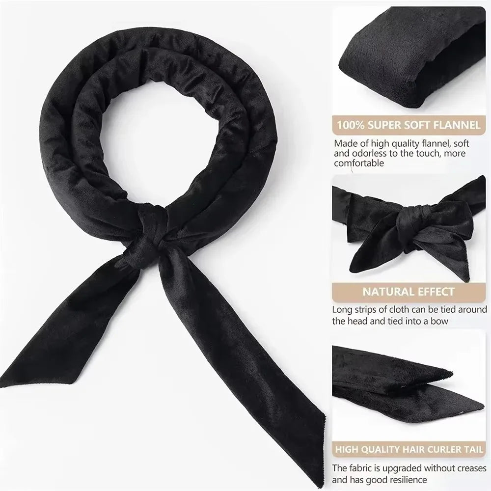 Heatless Curling Rod Headband Soft Hair Curler No Heat Hair Rollers Curlers Lazy Sleeping Curls Curling Hairband Styling Tools - Artigo Importado