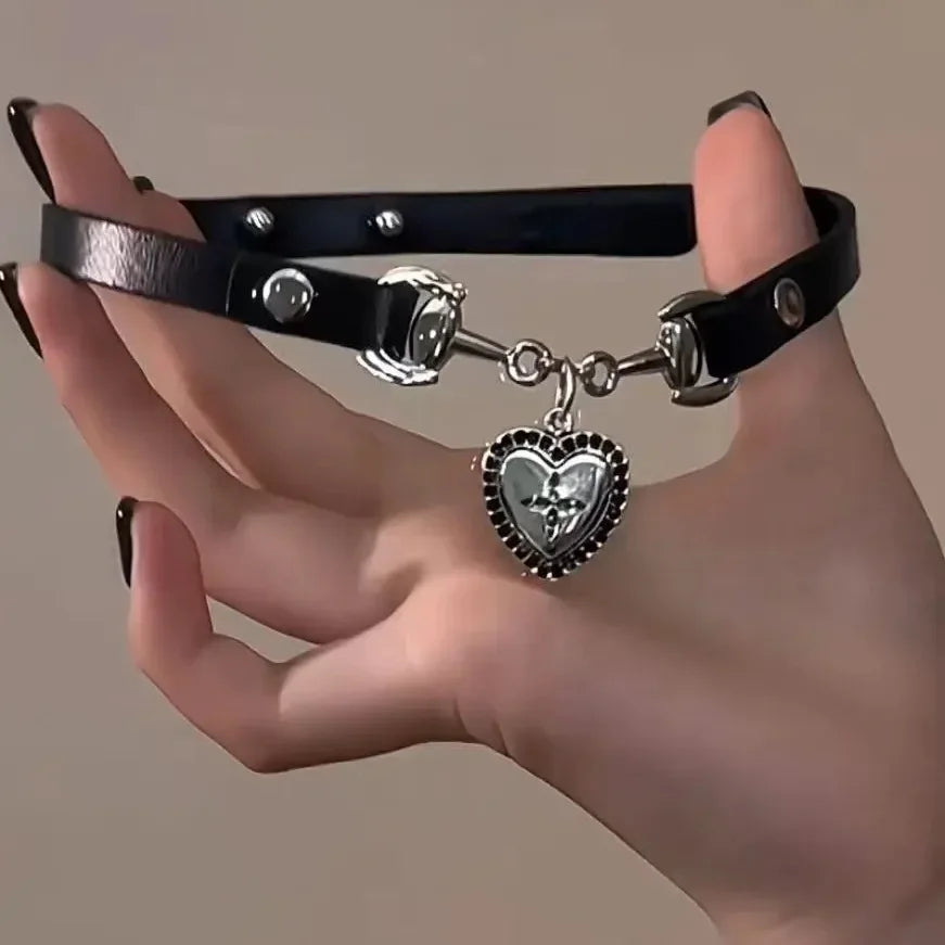 Gothic Y2K Red Butterfly Star Heart Cross Pendant Ghost Claw Choker Charms Necklaces Women Aesthetic Accessories Grunge Jewelry - Artigo Importado