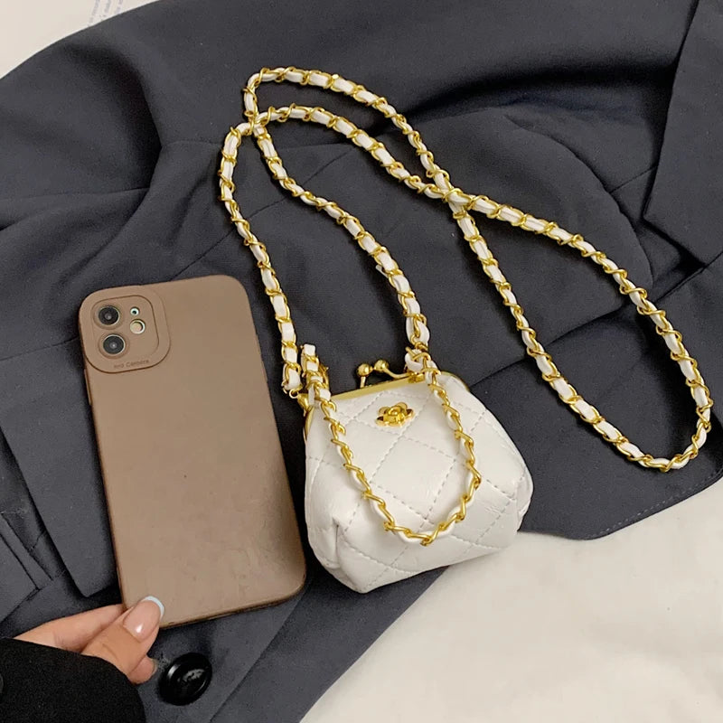 Super Mini Crossbody Bags For Women Designer Bag Luxury Chain Shoulder Coin Mini Purse Cute Clip Lipstick Bag Lady Cute Hobo Bag - Artigo Importado